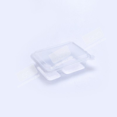 กล่องอาหาร PP ใส 2 ช่อง 650 กรัม (NPP) ฝาในตัว (25 ชิ้น/แพค) กล่องอาหาร PP ใส 2 ช่อง 650 กรัม (NPP) ฝาในตัว (25 ชิ้น/แพค)