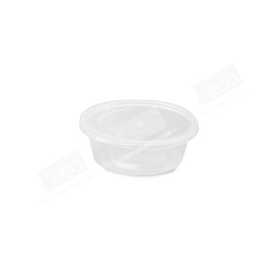 กล่องอาหารทรงกลม PP ใส 300 ml (SK-10) (25 ชุด/แพค)