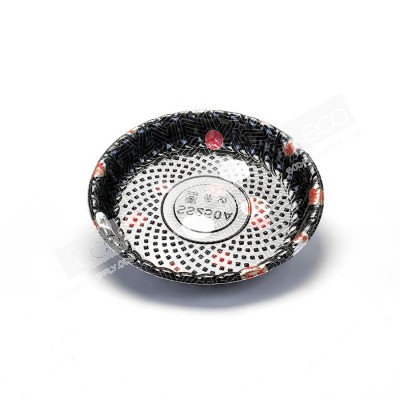 กล่องกลมอาหารญีปุ่น HIPS-Kamon SS-250A + ฝา OPS (50ชุด/แพค)