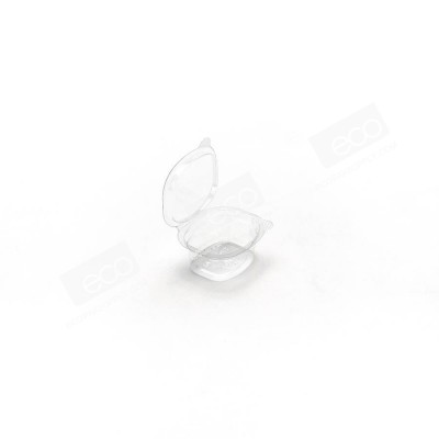 ถ้วยน้ำจิ้ม 1 oz. ฝาในตัว PET (SC)(50ชิ้น/แพค)