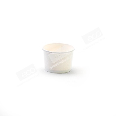 ถ้วยไอศครีม/ถ้วยซุป สีขาว 8 oz (ไม่รวมฝา) (25 ชิ้น/แพค)