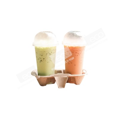 ถาดรังไข่รองแก้ว 2 ช่อง (100ชิ้น/แพค)