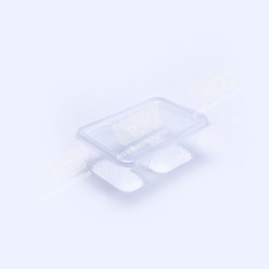 กล่องอาหาร PPใส 2 ช่อง 750 กรัม (EP) พร้อมฝา (25 ชุด/แพค)