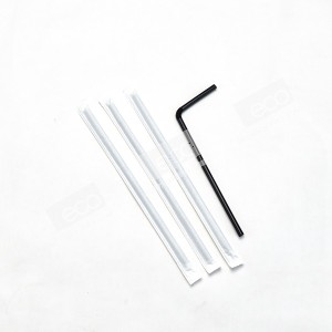 **ยกลัง** หลอดงอสีดำ 0.6*21 cm.ห่อกระดาษ ปลาคาร์ฟแดง (5000 ชิ้น)