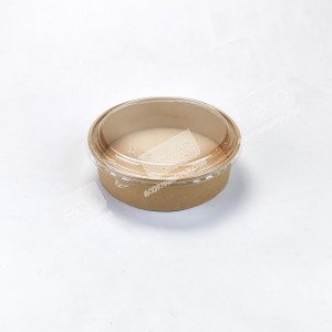 ถ้วยกลมเยื่อไผ่ 1000 ml. ปาก #183 + ฝา PET (SM)(50ชุด/แพค)