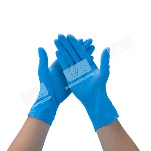 ถุงมือยางสังเคราะห์ไนไตร สีฟ้า ขนาด "XL" รุ่น 3.5 (100ชิ้น/กล่อง)