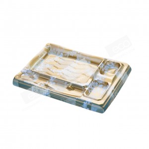 กล่องอาหารเบนโตะ PS 3+1ช่อง #18-3 “Gold” พร้อมฝาใส (50ชุด/แพค)