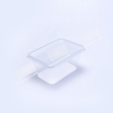  กล่องอาหาร PPใส 1000 กรัม (EP) พร้อมฝา (25 ชุด/แพค)