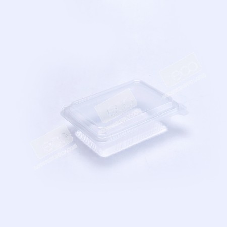 กล่องอาหาร PP ใส 650 กรัม (NPP) ฝาในตัว (25 ชิ้น/แพค)