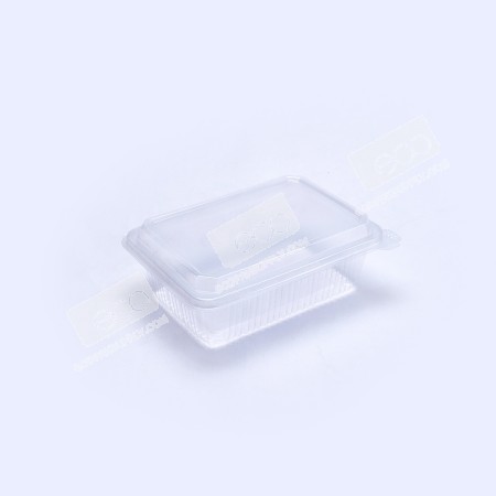 กล่องอาหาร PP ใส 750 กรัม (NPP) ฝาในตัว (25 ชิ้น/แพค)