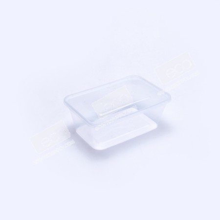 กล่องอาหาร PP ใส 840 ml + ฝา eici (EP) (25 ชุด/แพค)