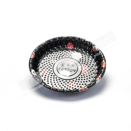 กล่องกลมอาหารญีปุ่น HIPS-Kamon SS-250A + ฝา OPS (50ชุด/แพค)