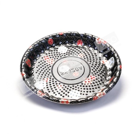 กล่องกลมอาหารญีปุ่น HIPS-Kamon SS-320A + ฝา OPS (50ชุด/แพค)