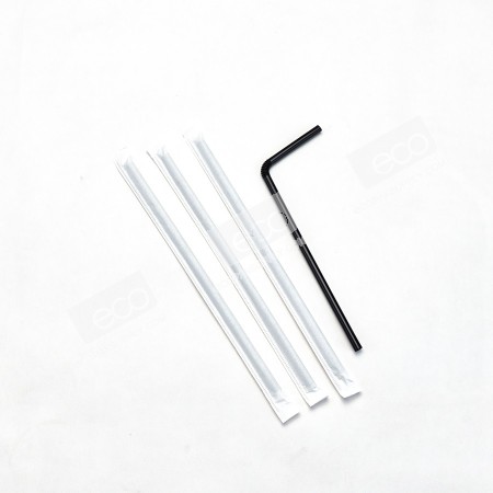 **ยกลัง** หลอดงอสีดำ 0.6*21 cm.ห่อกระดาษ ปลาคาร์ฟแดง (5000 ชิ้น)