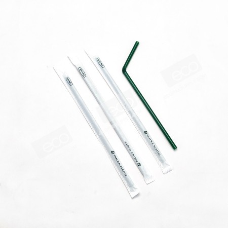 **ยกลัง** หลอดงอสีเขียว 0.6*21cm.ห่อกระดาษ ปลาคาร์ฟแดง (5000 ชิ้น)