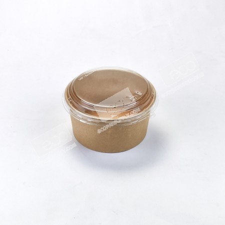 ถ้วยกลมเยื่อไผ่ 750 ml. ปาก #165 + ฝา PET (SM) (50 ชุด/แพค)