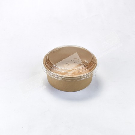 ถ้วยกลมเยื่อไผ่ 1000 ml. ปาก #165 + ฝา PET (SM) (50 ชุด/แพค)