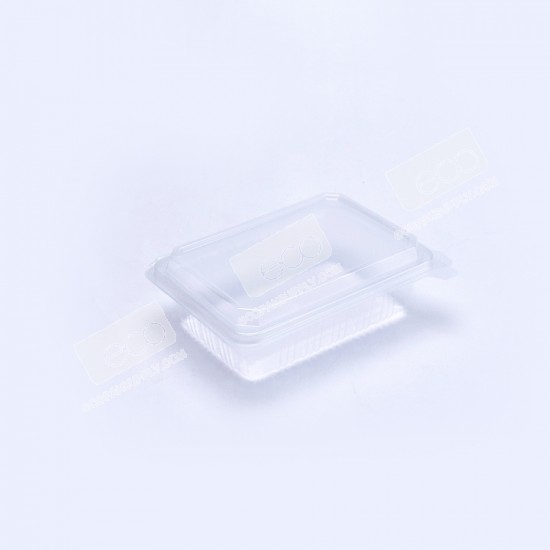 กล่องอาหาร PP ใส 650 กรัม (NPP) ฝาในตัว (25 ชิ้น/แพค)