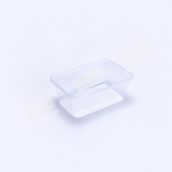 กล่องอาหาร PP ใส 840 ml + ฝา eici (EP)(25ชุด/แพค)