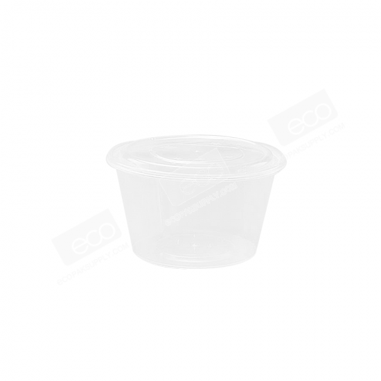 กล่องกลมใส 1250ml (L-1250) พร้อมฝา (50 ชุด/แพค)