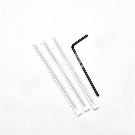 **ยกลัง** หลอดงอสีดำ 0.6*21 cm.ห่อกระดาษ ปลาคาร์ฟแดง (5000 ชิ้น)