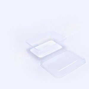 กล่องอาหาร PP ใส 640 ml + ฝา eici (EP)(25ชุด/แพค)