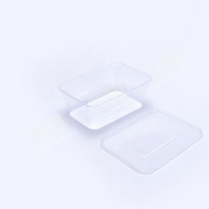 กล่องอาหาร PP ใส 840 ml + ฝา eici (EP)(25ชุด/แพค)