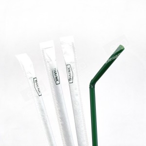 **ยกลัง** หลอดงอสีเขียว 0.6*21cm.ห่อกระดาษ ปลาคาร์ฟแดง (5000 ชิ้น)