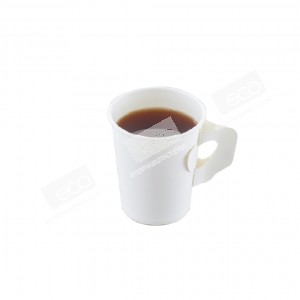 แก้วกระดาษร้อนเฟสท์ สีขาวติดหู 6.5 oz.(50ชิ้น/แพค)