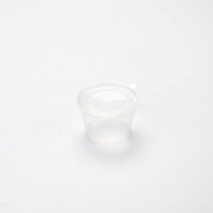 **ยกลัง** ถ้วยซอสรักษ์โลก+ฝาในตัว ขนาด 3 oz (1000 ชิ้น)
