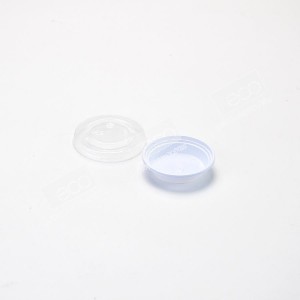 ถ้วยชิม / ถ้วยน้ำจิ้ม PS/PP-ขาว 0.5 oz.+ฝา PET ใส(F049 #60)(300ชิ้น/แพค)