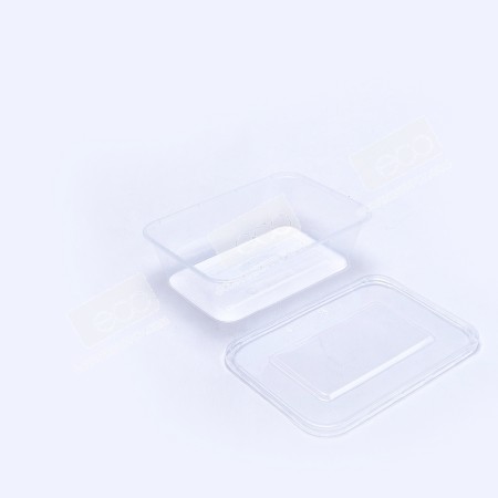 กล่องอาหาร PP ใส 640 ml + ฝา eici (EP) (25 ชุด/แพค)