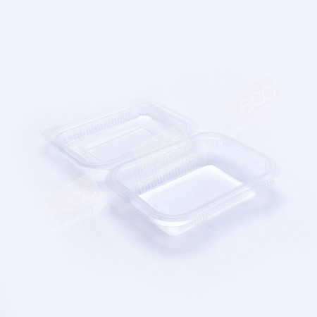 กล่องอาหาร PP ใส 650 กรัม (FPC) ฝาในตัว 21g (25 ชิ้น/แพค)