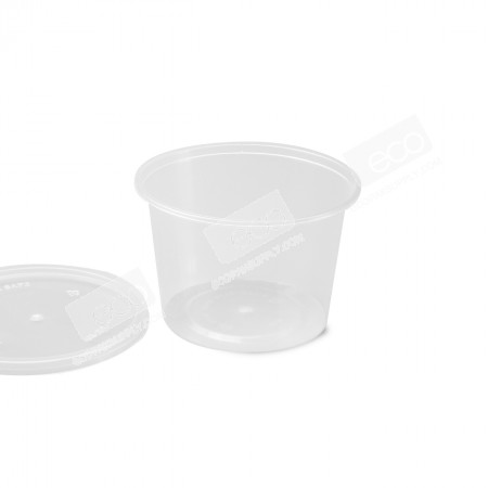 กล่องอาหารทรงกลม PP ใส 540 ml (SK-20) (25 ชุด/แพค)
