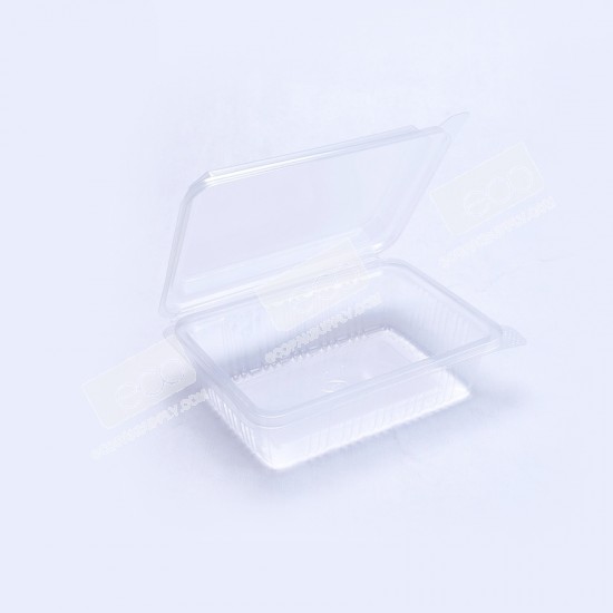 กล่องอาหาร PP ใส 650 กรัม (NPP) ฝาในตัว (25 ชิ้น/แพค)