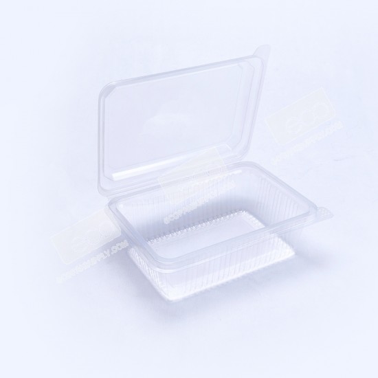 กล่องอาหาร PP ใส 750 กรัม (NPP) ฝาในตัว (25 ชิ้น/แพค)