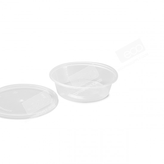 กล่องอาหารทรงกลม PP ใส 220 ml (SK-8) (25 ชุด/แพค)