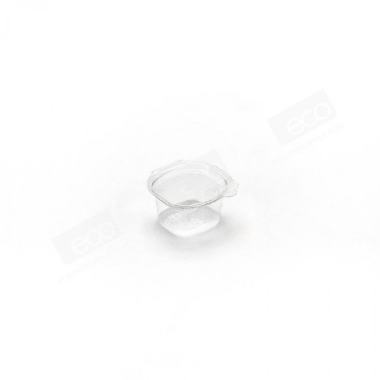 ถ้วยน้ำจิ้ม 2 oz. ฝาในตัว PET (SC)(50ชิ้น/แพค)
