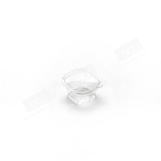 ถ้วยน้ำจิ้ม 3 oz. ฝาในตัว PET (SC)(50ชิ้น/แพค)